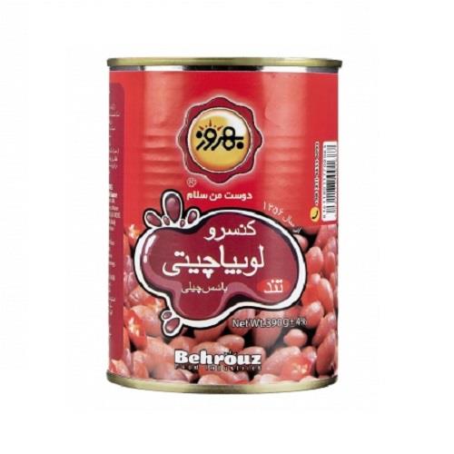 Behrooz canned pinto beans with hot sauce 390g
