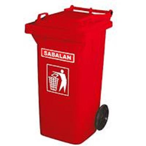Simple trash with wheeled 100liters , code 203