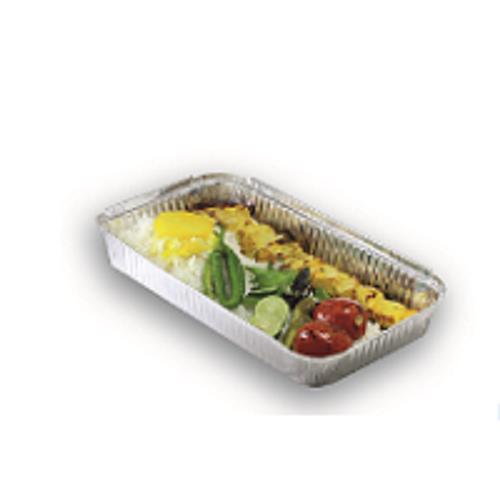Pion aluminum container for kabab with lid 240. 75 microns (blue)