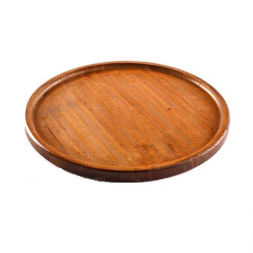 Wooden round plate