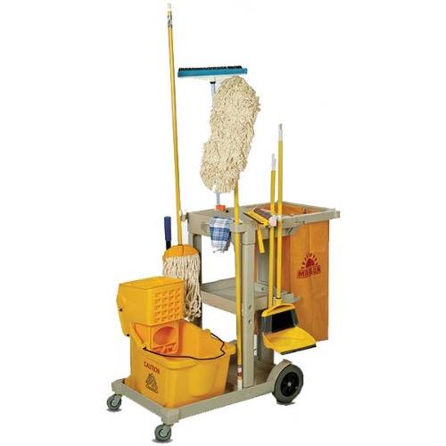 Mahsan plastic cleaning trolley