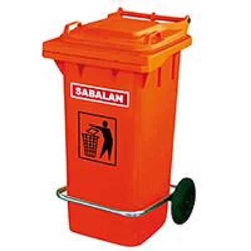 Trash with wheeled and pedal 120liters , code 202/1