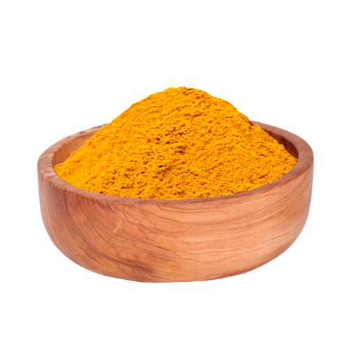 Golden turmeric powder