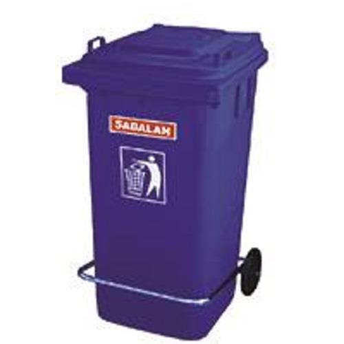 Trash with pedal and wheeled 240liters , code 201/1