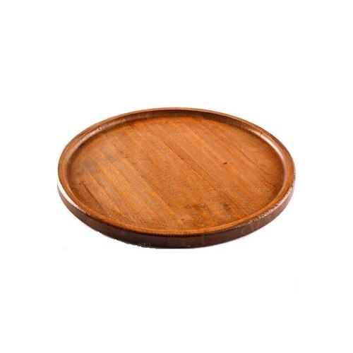 Wooden round saucer