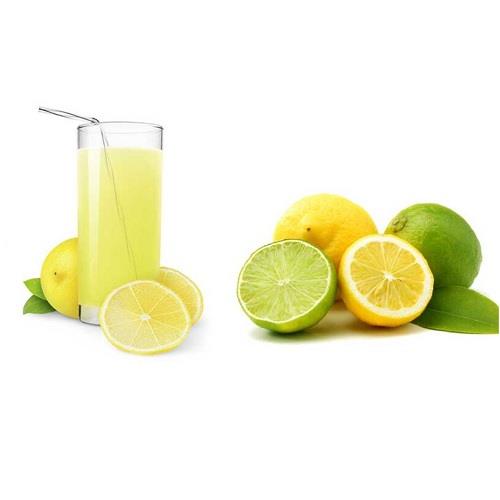 Fresh natural lemon juice